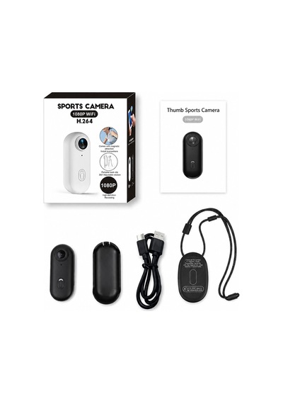 Zenvia Mini Wıfı Aksiyon Kamerası 1080p Taşınabilir Vücut Kamerası Giyilebilir Video Kaydedici Siyah Znv2026 Diğer