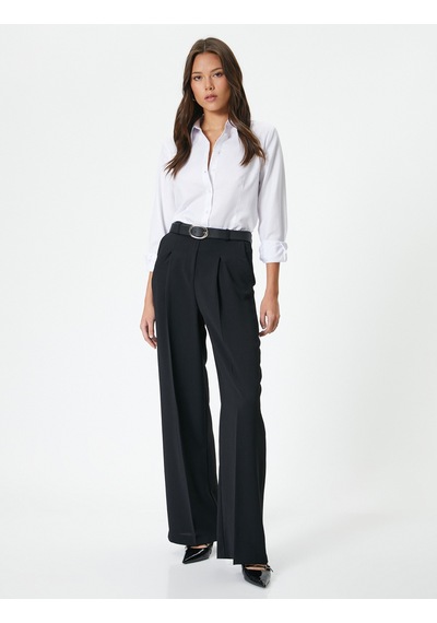 Koton Slim Fit Gömlek Uzun Kollu Düğmeli Beyaz 4sak60371uw Beyaz