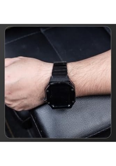 - İle Uyumlu 44mm Kordon Swatch Tarzı Paslanmaz Baklalı Metal Kasa Kordon