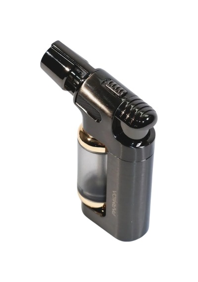 Parmida Tek Torch Pürmüz Gunmetal Masa Tipi Metal Puro Çakmağı - Tr9250