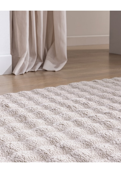 Madame Coco Vivre Bubble Halı - Taş - 80x300 Cm 8684427182901 Taş 80 X 300 Taş