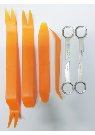 8 Parça Trim Teyp sökme set (Sökme aparatları Sert Abs Malzemedir) Teyp,
Kapı, Döşeme Sökme Takımı