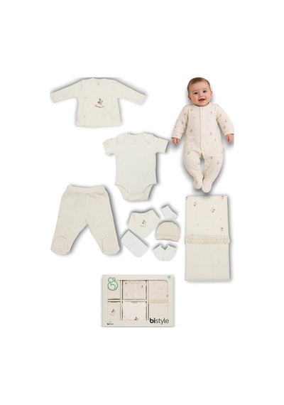 Bistyle Organic 10 Lu Hastane Çıkışı - Bistyle - Ecru - 0-3 Ay - 11142-ecru-0-3 Ay Ekru