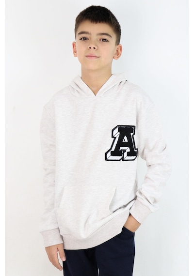 Breeze Erkek Çocuk Sweatshirt A Harfi Yazı Nakış Armalı 9-14 Yaş, Bej Melanj Bej Melanj Breeze Erkek Çocuk Sweatshirt A Harfi Yazı Nakış Armalı 9-14 Yaş, Bej Melanj Bej Melanj