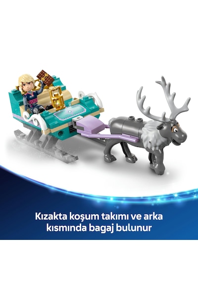 LEGO® ǀ Disney Frozen Anna’nın Kızak Macerası 43256 - 4 Yaş ve Üzeri Prenses Seven Çocuklar için Yaratıcı Oyuncak Yapım Seti (192 Parça)