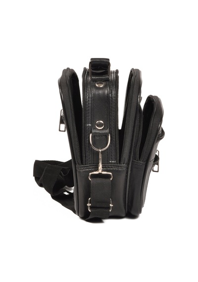 Praff Leather Siyah Hakiki Deri Çok Bölmeli Erkek Portfoy El Çanta Pc-004 Büyük Boy