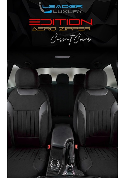 Tr Hyundai Tucson İle Uyumlu Lüx Deri Detaylı Tay Tüyü Oto Koltuk Kılıfı Ön Arka Takım Edition Serisi Siyah Genel