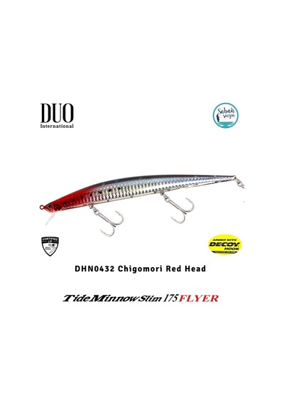 Duo Tide Minnow Slim 175 FLYER DHN0432 Chigomori Red Head