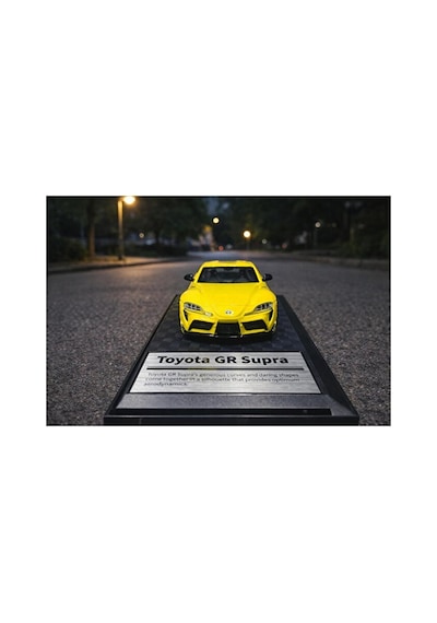 Toyota Gr Supra Diecast Model Araba 1:26 Ölçek Özel Standlı Toyota Supra