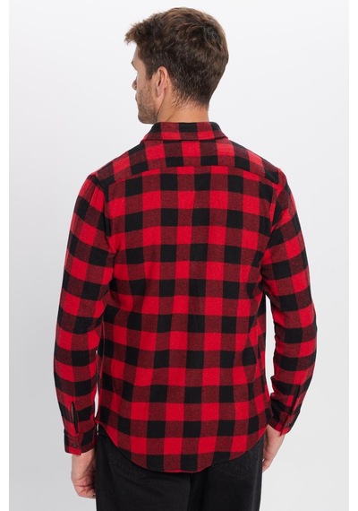 Tudors Erkek Slim Fit Dar Kesim Oduncu Düğmeli Yaka Kareli Kışlık Gömlek-32270 Çok Renkli Tudors Erkek Slim Fit Dar Kesim Oduncu Düğmeli Yaka Kareli Kışlık Gömlek-32270 Çok Renkli