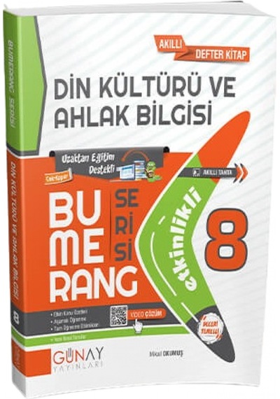 8. Sınıf Bumerang Etkinlikli  Din Kültürü Ve Ahlak Bilgisi - Mikail Okumuş - Günay Yayıncılık