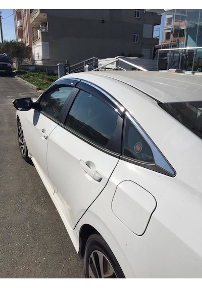 Niken Honda Civic Fc5 Uyumlu Cam Rüzgarlığı Kromlu 2016+ Niken