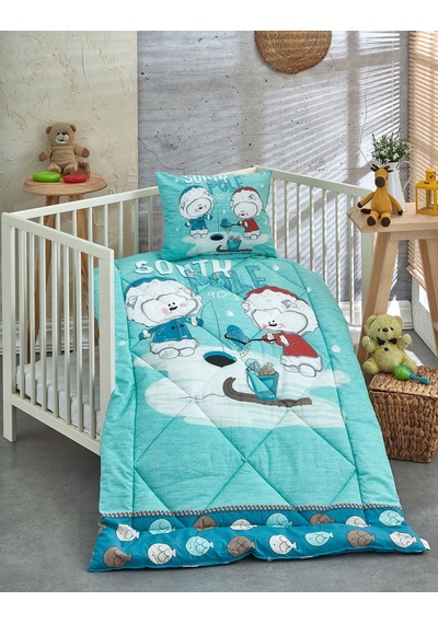 Komfort Home Ranforce Bebek Yorgan Seti Pamuk / V18