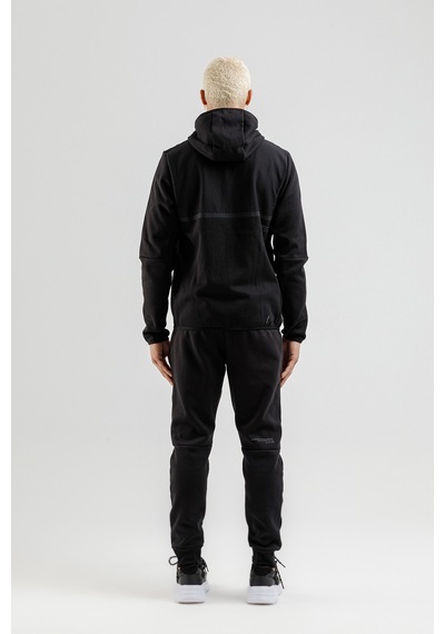 Airlife Engineered Hr Fleece I Erkek Tam Boy Fermuarlı Ve Kapüşonlu Eşofman Takımı Siyah