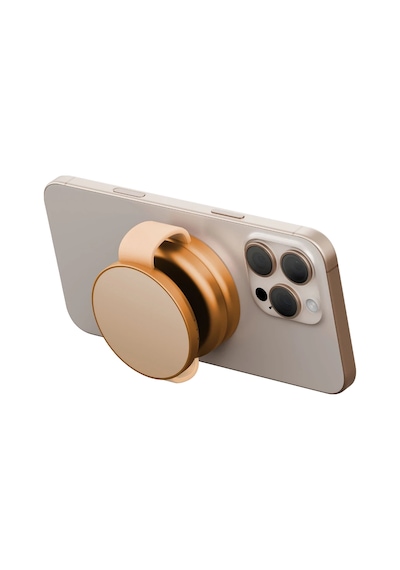 Energea Alumag Trio 3in1 Katlanabilir Qi2 Destekli 15w Telefon Saat Apple Uyumlu AirPods Masaüstü Hızlı Şarj Standı - Turuncu