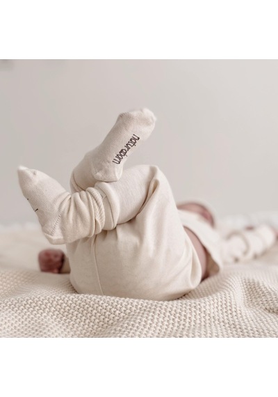 Naturaborn Naturaborn Gots Organik Sertifikalı Bebek Çorabı (4 Çift) Bej