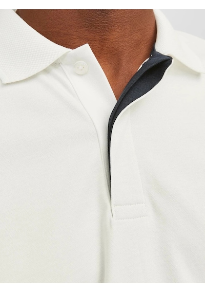 Jack & Jones Jack&jones Jprccrodney Erkek Polo T-shirt 12251180 Beyaz