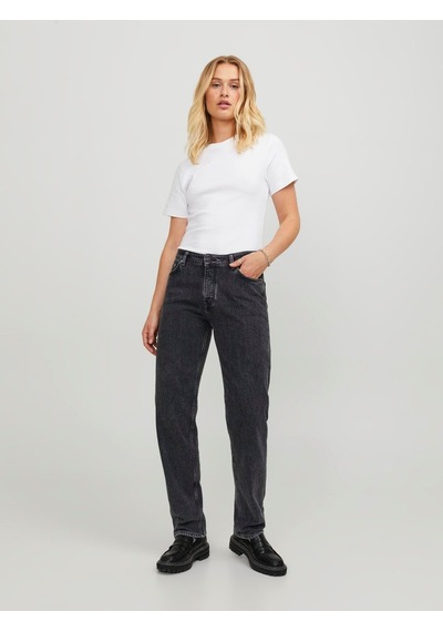 Jjxx Yüksek Bel Bol Paça Straight Kadın Denim Pantolon 12229026 Siyah