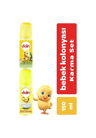 Dalin Bebek Kolonyası 150Ml (Bıcı Bıcı Kokusu-Orman Esintisi) Karma 2 Li Set