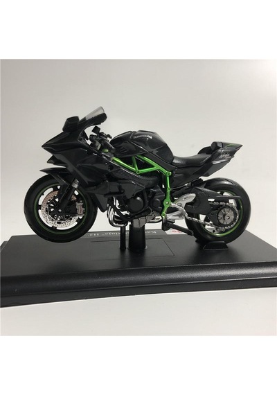 Kawasaki Ninja H2r Siyah 1/18 Motosiklet Diecast Model