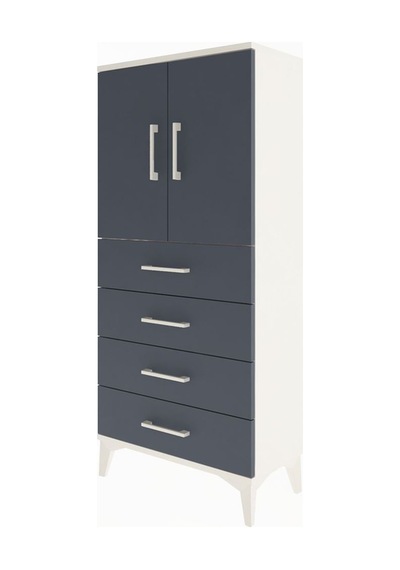 Arges Dolap 2 Raflı 4 Çekmeceli 2 Kapaklı 60x30x134 Aytaşı-an... Aytaşı