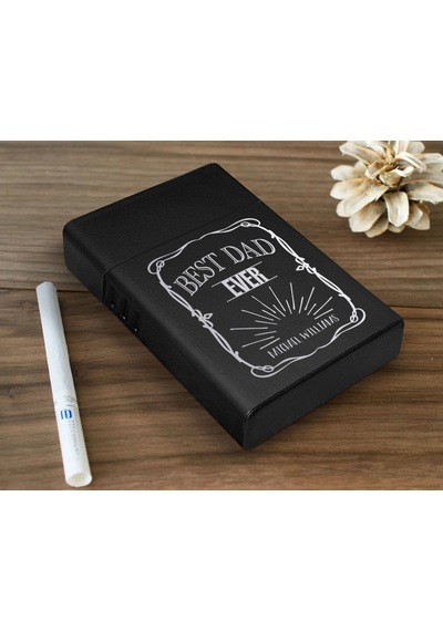 Bk Gift Kişiye Özel İsimli  Tasarımlı Siyah Metal Sigara Tabakası , Hediyesi , Hediye , Sigara Tabakası-6