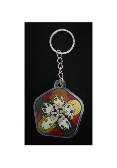 Owl Bag K-on Anime Karakterleri Desenli Acrylic Anahtarlık Çanta Süsü Mıx