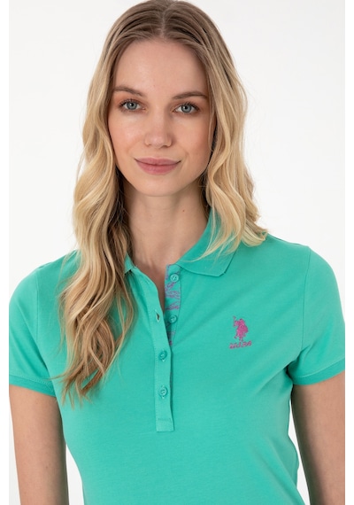 U.S. Polo Assn. Kadın Mint Basic Polo Yaka Tişört 50300896-VR090