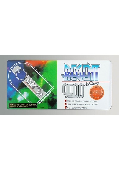 Regent 9500 Çift Çıkışlı Akvaryum Hava Motoru 4w
