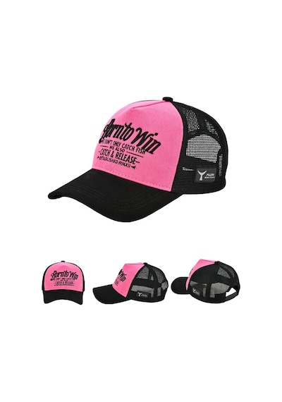 Fujin Btw Trucker Şapka Black Fuchsia Fuşya