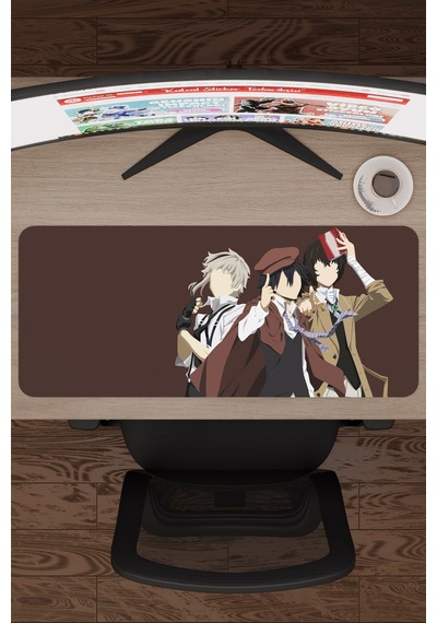 Bungou Stray Dogs Anime V1 - 70x30 Xl Gaming Kauçuk Kaymaz Taban Mouse Pad Fare Altlığı