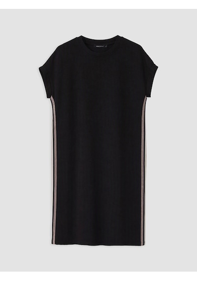 Lcw Everyday Siyah Soft Touch Oversize Elbise