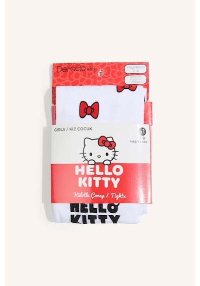Defacto Hello Kitty Baskılı Külotlu Çorap Kız Çocuk I4666a8nswt1 Beyaz-wt1
