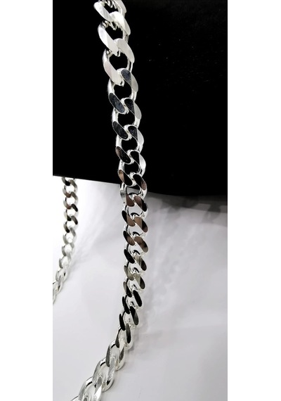 Omar Silver Erkek Gurmet 11 Mm Gümüş Kolye Zincir