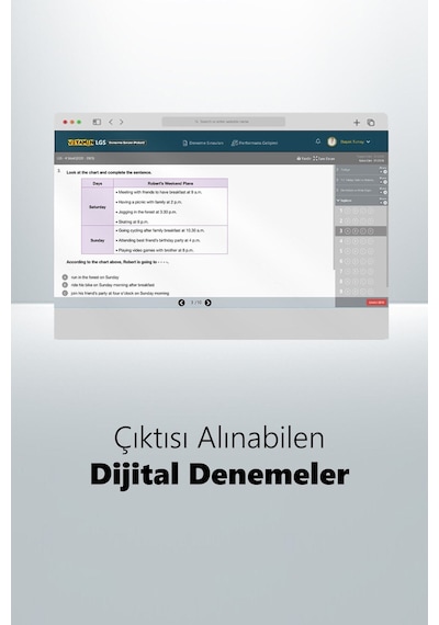LGS 2027 Deneme Sınavı Paketi - 11 Online Deneme (10 LGS + 1 HBS) - PDF ve Video Çözümlü (Sadece Dijital Lisans)
