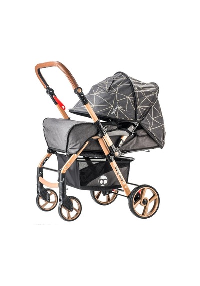 Baby Care 55 Maxi Pro Çift Yönlü Bebek Arabası Gold Kahve