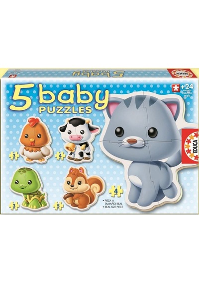 Educa Bebek Puzzle Baby Hayvanlar