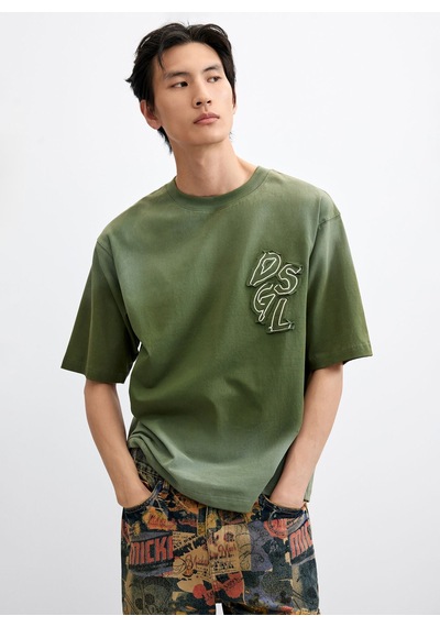Desigual 26wmtkx0 Ts Mıckey Patch Green Haki Erkek Bisiklet Yaka Desenli Regular Fit Jarse T-shirt Desigual 26wmtkx0 Ts Mıckey Patch Green Haki Erkek Bisiklet Yaka Desenli Regular Fit Jarse T-shirt