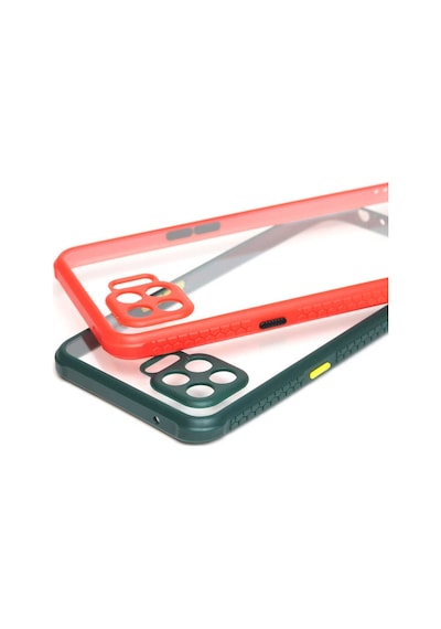 Oppo Reno 4 Lite Kilif Kenar Renkli Sararmaz Seffaf Kapak 426849188