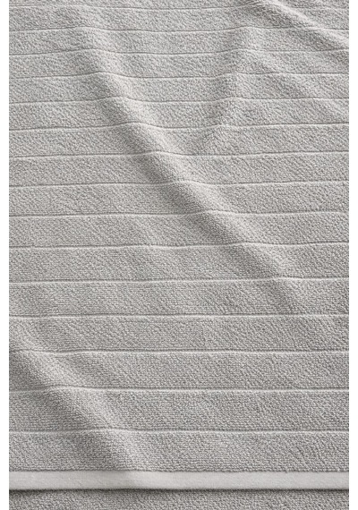 Santos %100 Pamuk Banyo Havlusu 90x150 Cm Yumuşak Ve Emici Gri