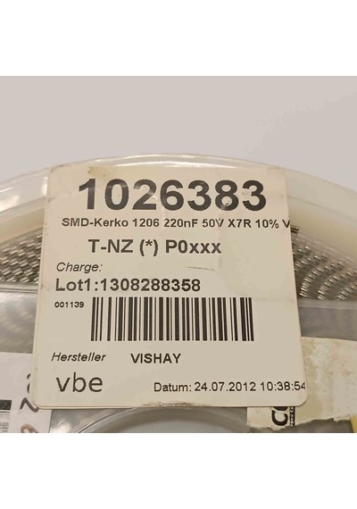 Vj1206y224kxatw1bc 220nf 50v 1206 Smd Seramik Kondansatör 200 Adet