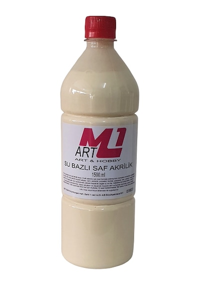 M1 Art Saf Akrilik Boya Krem 1500.ml