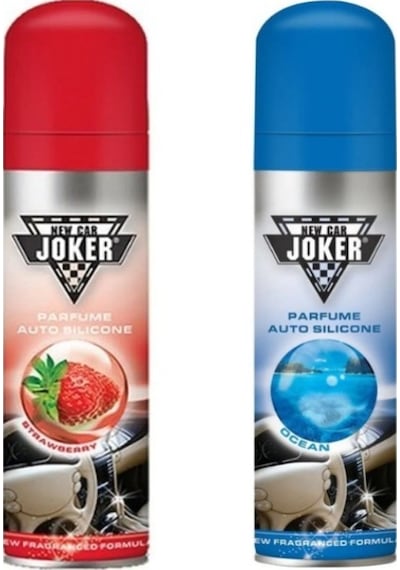 Oto Motto Joker Torpido Deri Plastik Için Parlatıcılı Silikon Oto Kokusu Parfüm Sprey Çilek Ve Okyanus Kokulu