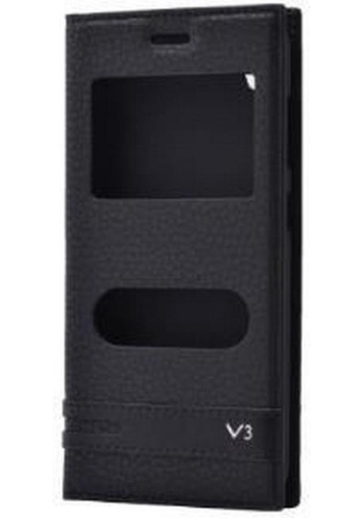 Zore Venüs V3 5570 İle Uyumlu Elite Serisi Pencereli Kapaklı Kılıf Siyah