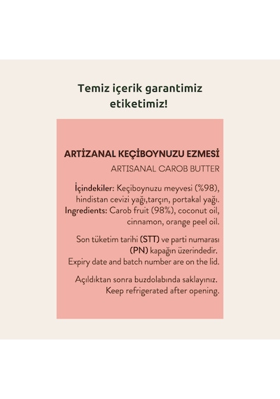 Kocamaar Çiftliği Keçiboynuzu Ezmesi Artizanal  260 G