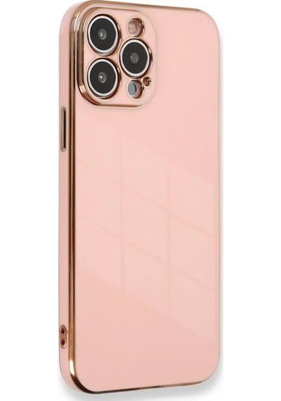Newface Apple İphone 15 Pro Kılıf Volet Silikon - Pembe