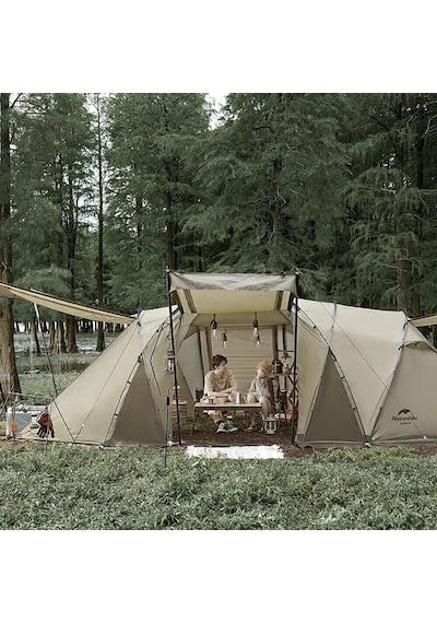 Naturehike Glamping Upf50+ Aries Beta 4-6 Kişilik Tünel Çadır Çok Renkli