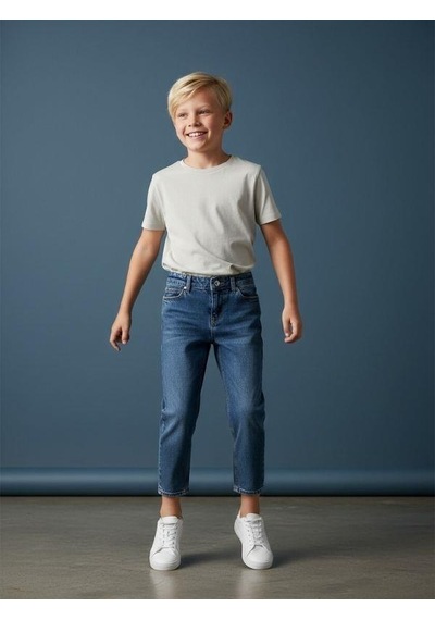 Zekids Erkek Çocuk Denim Pantolon-16656 Renkli
