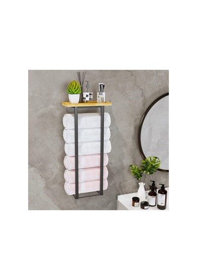 Havlu Rafı .banyo Rafı Siyah