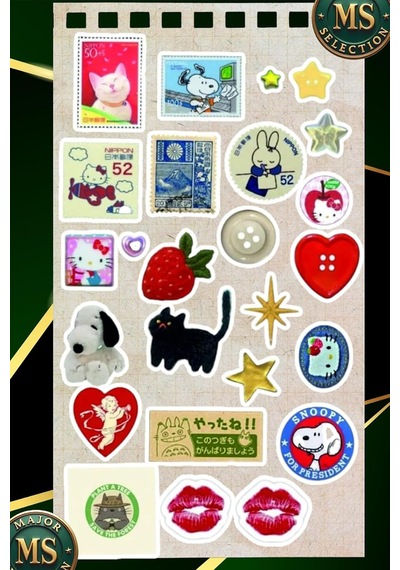 Vintage & Cute Sticker Seti 25' İ Retro Laptop Defter Sticker Seti
